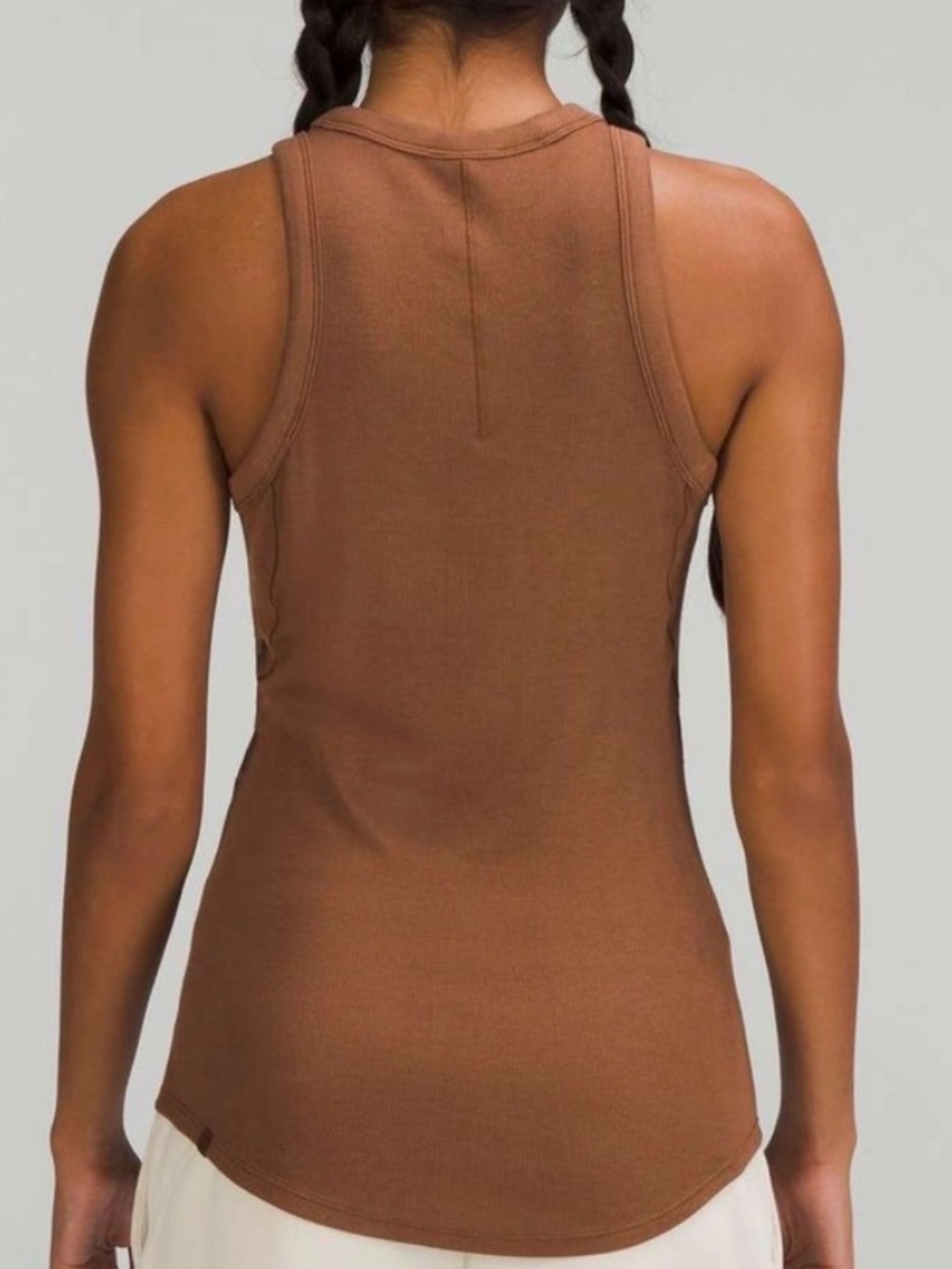 Lululemon Hold Tight Tank Top Roasted Brown Like New Size 2/4 - Picture 3 of 6